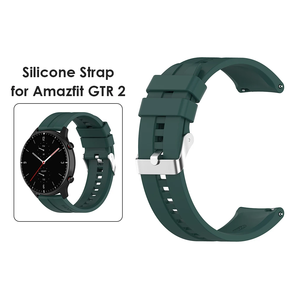 

Watch Band Exterior Decoration Parts Silicone Smart Watch Strap Wrist Band for Huami Amazfit GTR 2e/GTR 2/GTR 47mm