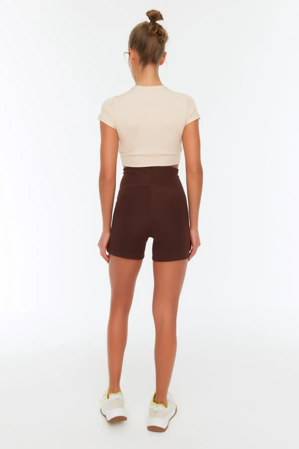 Brown wick recovery biker sports shorts tights Top Trend Fashion Pretty and Cheap for Women 225202198