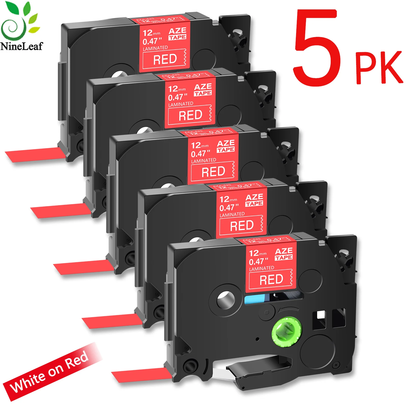 5 шт. ламинированная лента для принтера 12 мм PTD410 PTD610 PTE300 PTD460BT PT100