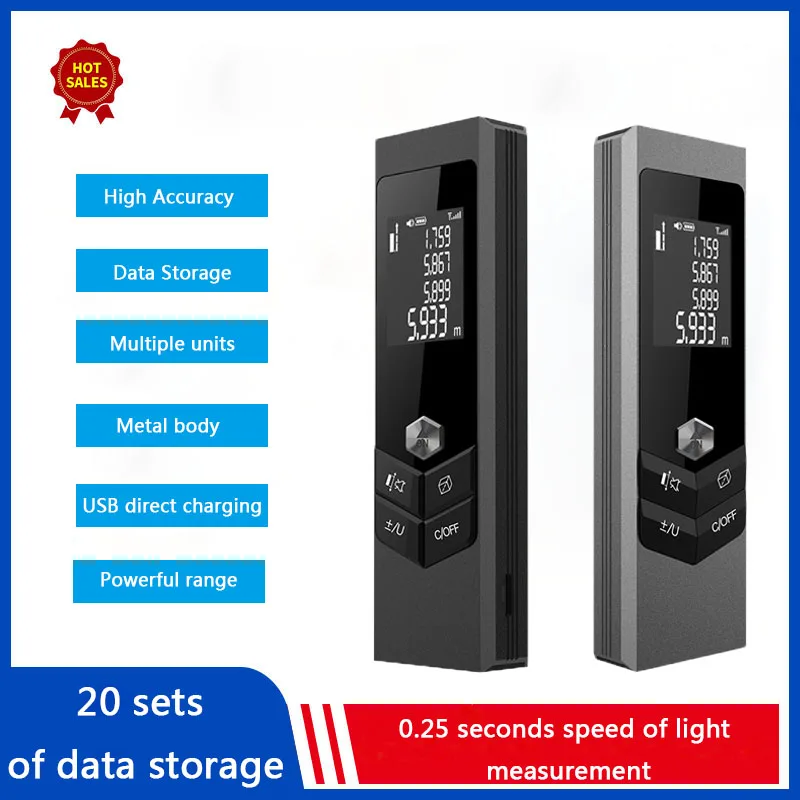 

Rechargeable LED Display High-precision Laser Rangefinder Digital Rangefinder Digital Rangefinder Angle DetectorLaser