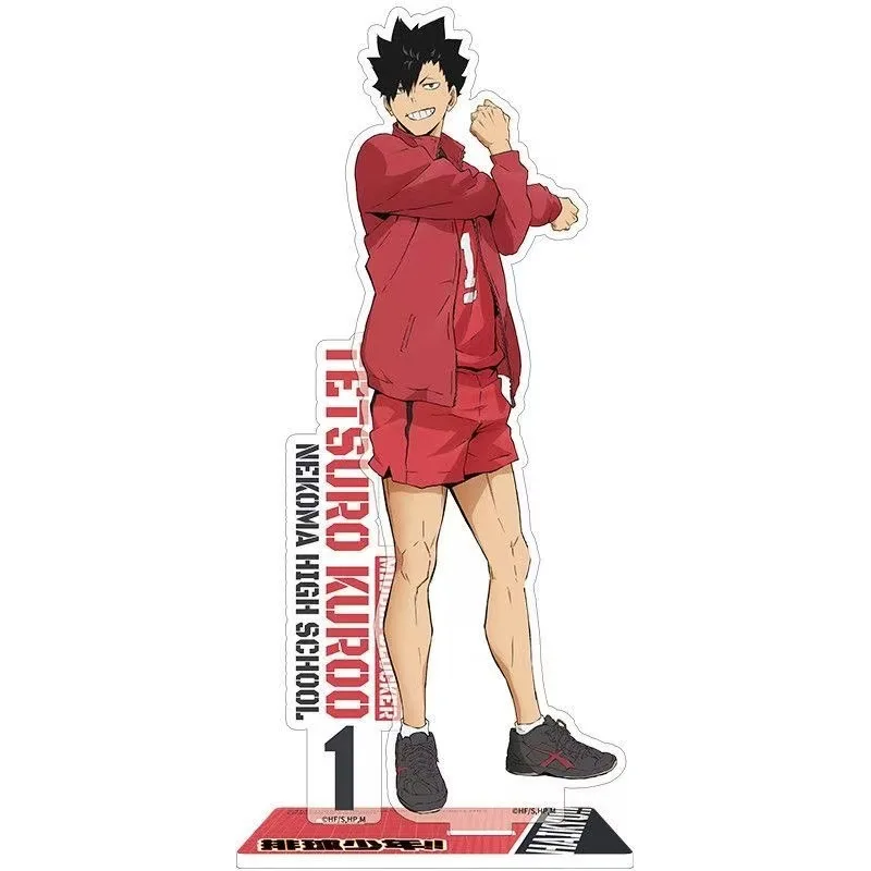 Фото Оригинальное аниме Haikyuu!! Фигурка Хината Сёйо Кей Цукишима Тобио Кагеяма акриловая стоячая тарелка Kawaii ПВХ модель игрушка в подарок №3