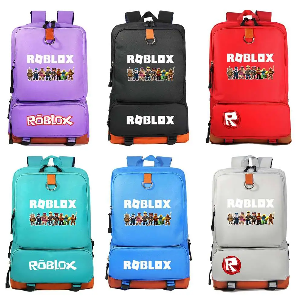 

The New Game Surrounding ROBLOX Youth Primary and Middle School Students Schoolbag Men and Women Backpack Travel Bag