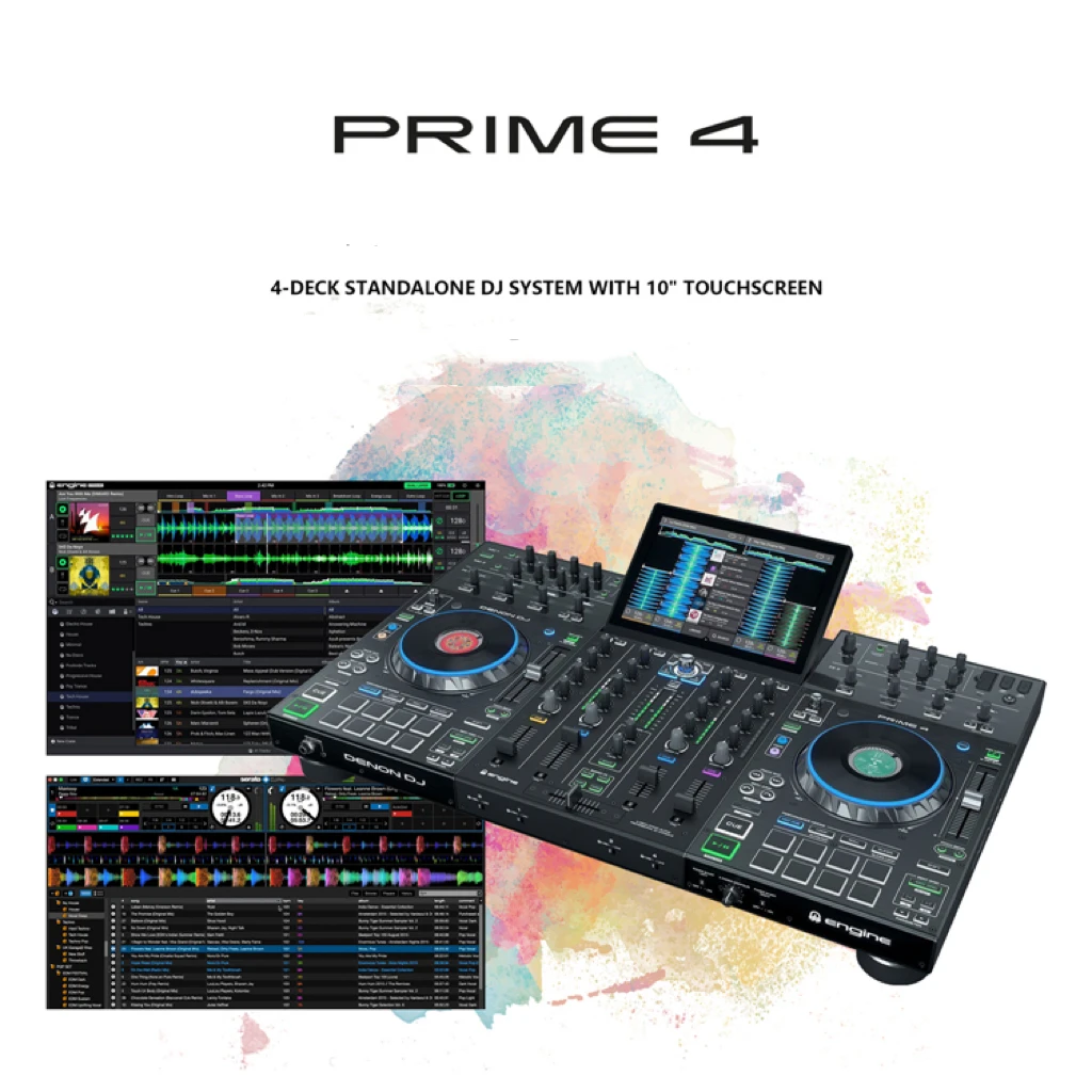 В наличии prime 4 denon стандартная умная DJ консоль Serato DJ контроллер со встроенным 4-канальным цифровым боксером