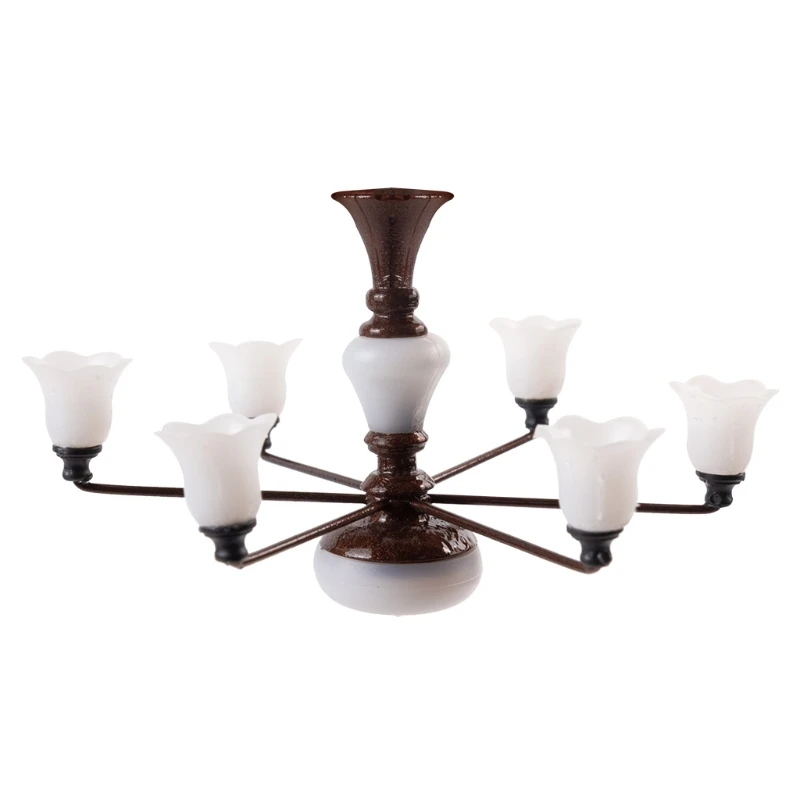 

Миниатюрный потолочный светильник для кукольного домика, игрушка, ролевая игра, Интерактивная игрушка, классический кукольный домик, аксес...