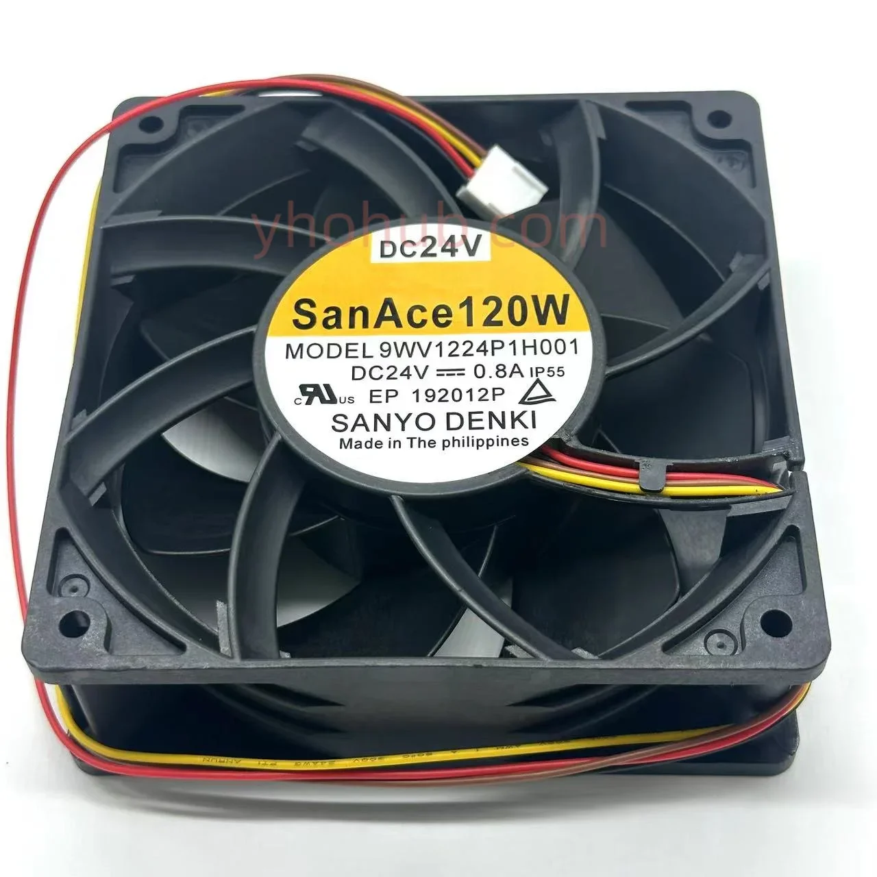 głosowej SANYO DENKI 9WV1224P1H001 DC 24V 0.8A 120x120x38mm 4-przewodowy wentylator chłodzący do serwerów