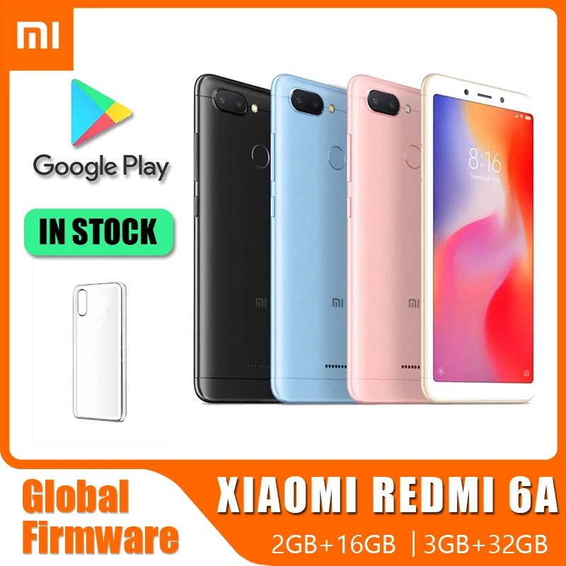 smartphone Xiaomi Redmi 6A 16G/32G 5.45 inches, celular Google Play Android Face instock