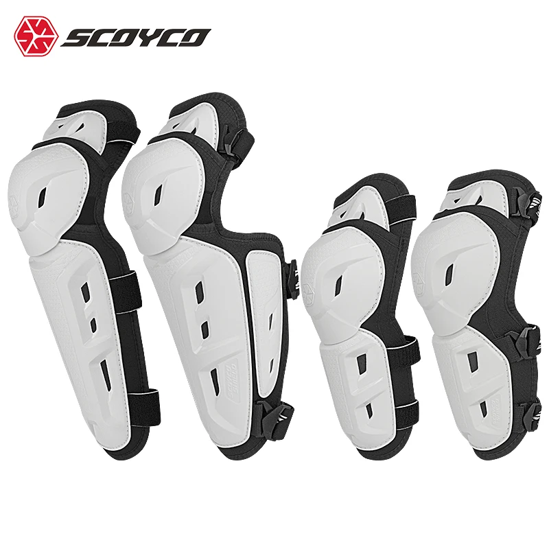 4 Pcs SCOYCO CE Motorcycle Knee&Elbow Guard TPU Shell Protection Shin Protector Safe Cycling Racing Extreme Sport Equipment enlarge