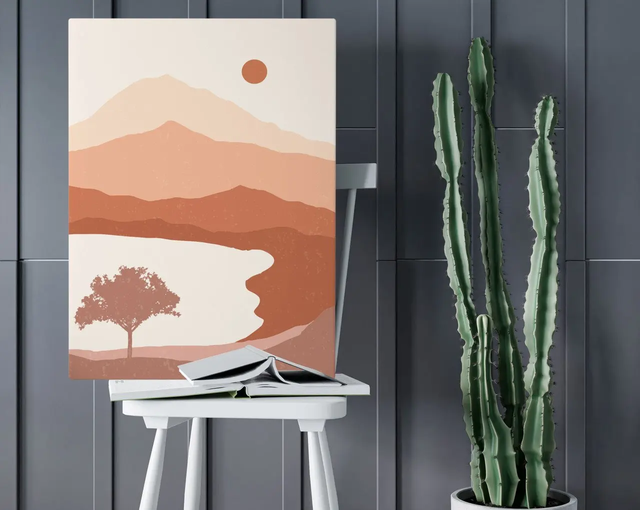 

BK Home Sun Rise Design Canvas Table 50x70cm-2