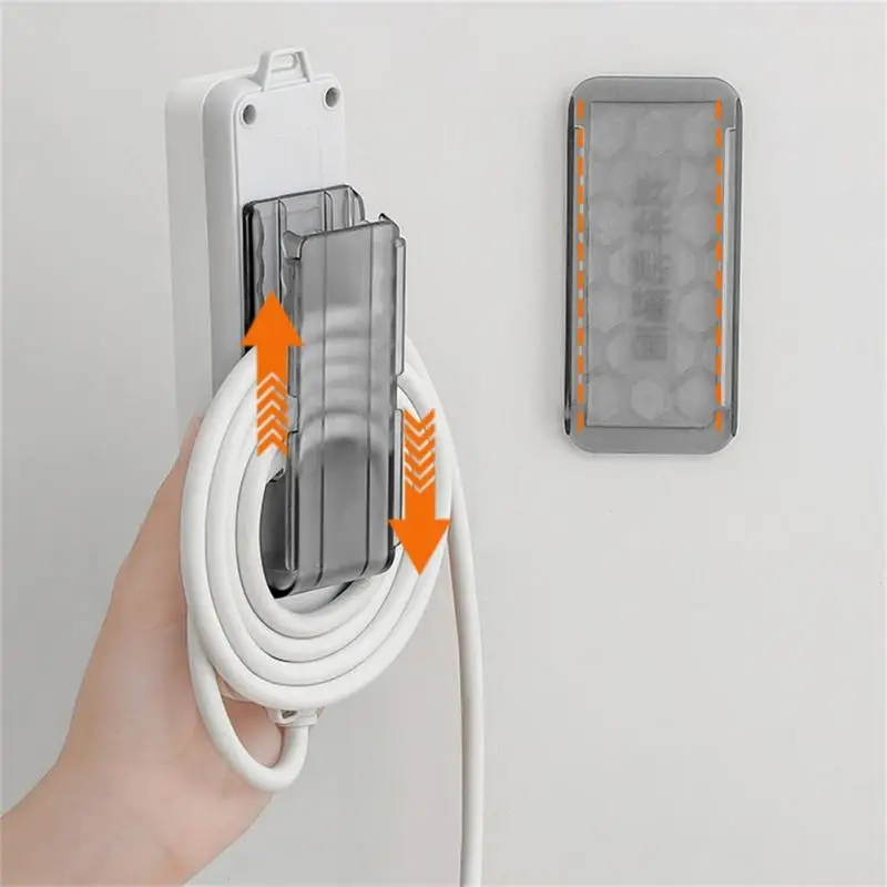 

Storage And Sorting Traceless Fixer Self-adhesive Plug Type Power Strip Holder Punch-free Light And Extravagant 2023 Wholesale