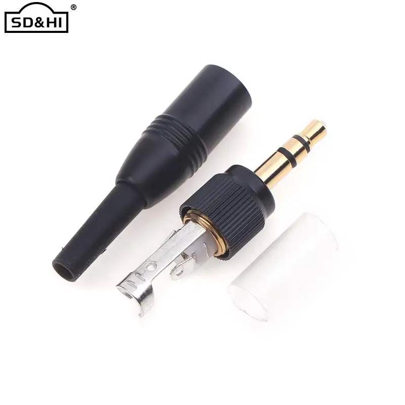 

DIY 3.5mm Earphone Plug With Lock Plug Stereo Headphone Conversion Jack Plug Adapter Audio Head