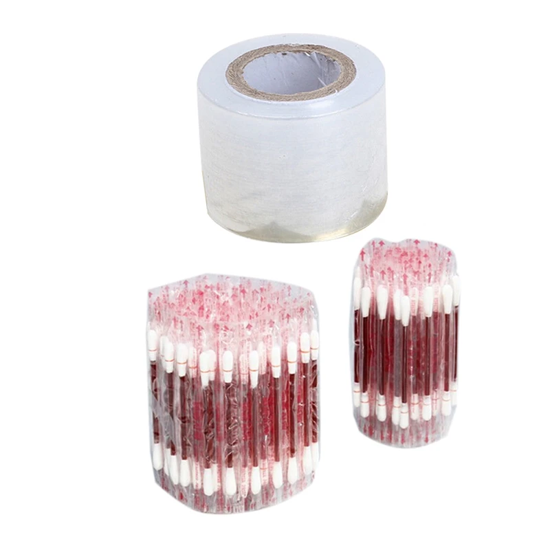 

2 Set Accessories: 1 Set Semi Permanent Tattoo Embroidery Barrier Film & 1 Set Cotton Swab Iodine Swab Disinfected Swab