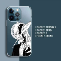 bleach anime ichigo kurosaki transparent magsafe magnetic magnet phone case for for iphone 13 12 11 pro max mini