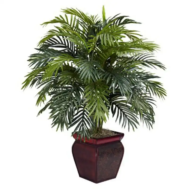 

38" Areca with Decorative Planter Silk Plant