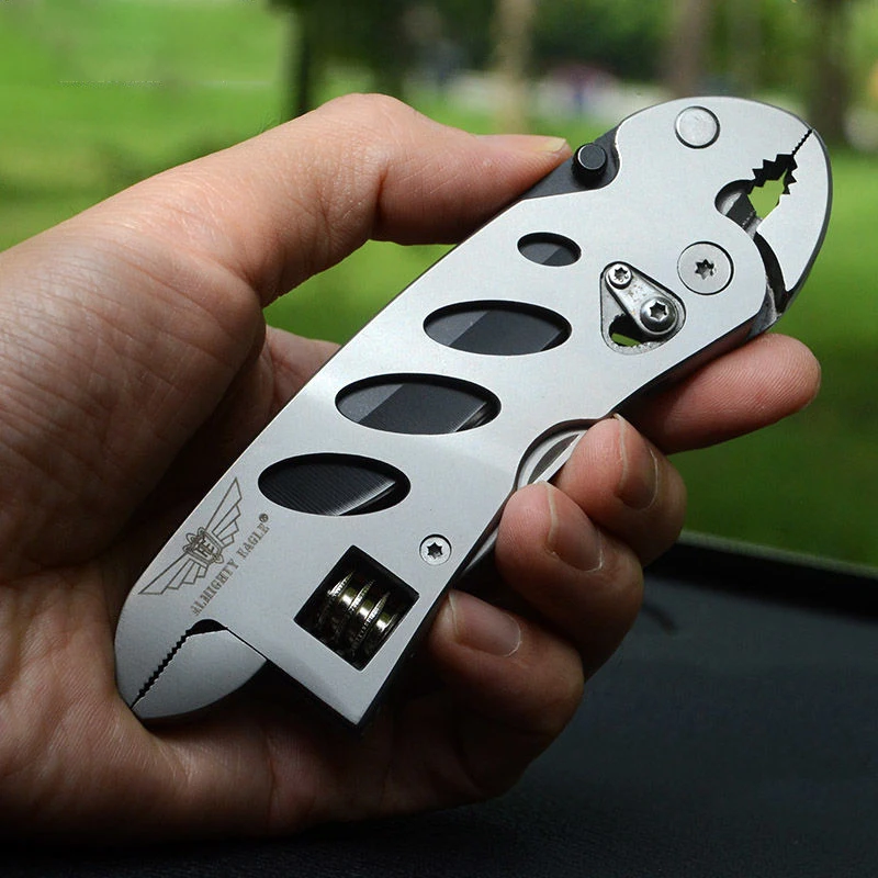 

Double end folding pliers outdoor adjustable universal wrench portable combination tool multi-functional wrench