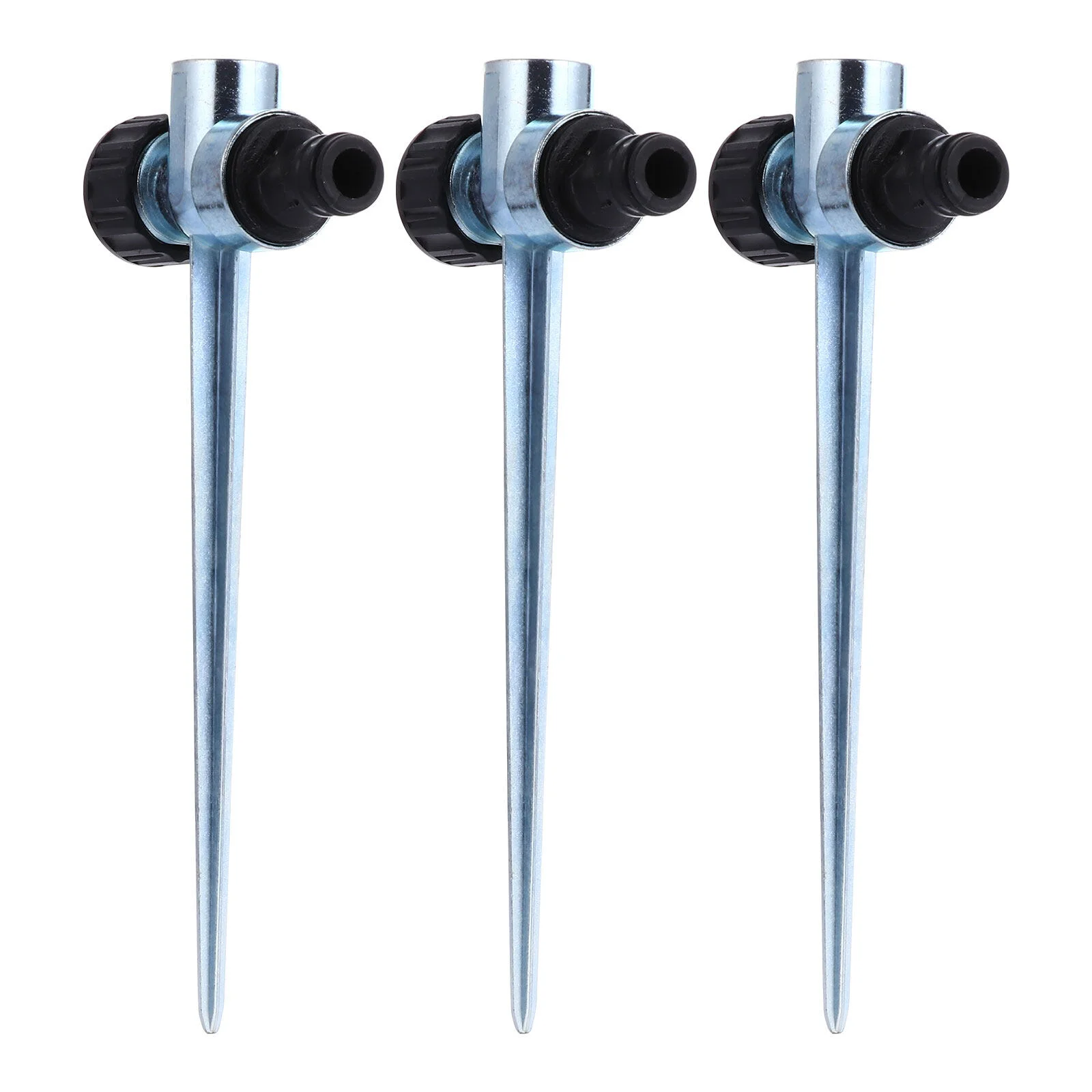 

3 Pcs Ground Rod Spike Sprinkler Watering Bottle Sprayer Lawn Base Garden Alloy