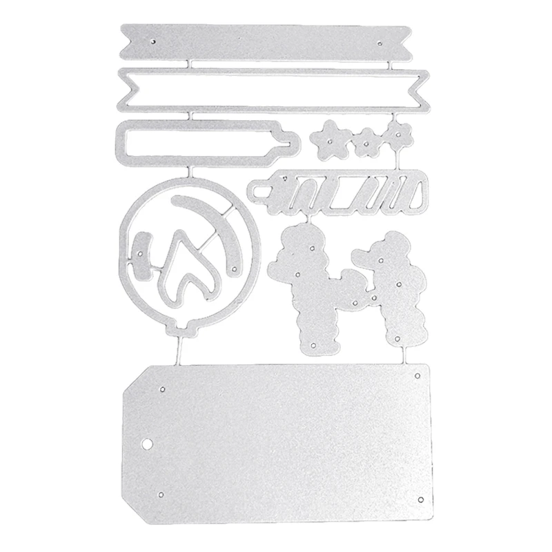 

Birthday Tag Metal Cutting Dies Handmade DIY Stencil Children Adults DIY Crafts