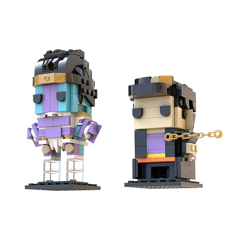 Jotaros Star Platinums Brickheadz Строительные блоки Опыт Brickheadzs для Bizarred Adventure Platinums-Star