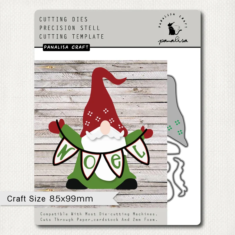 

Panalisacraft Chrismtas cute Gnome Metal Cutting Dies noel diecut scrapbooking Album Paper Card Craft Embossing