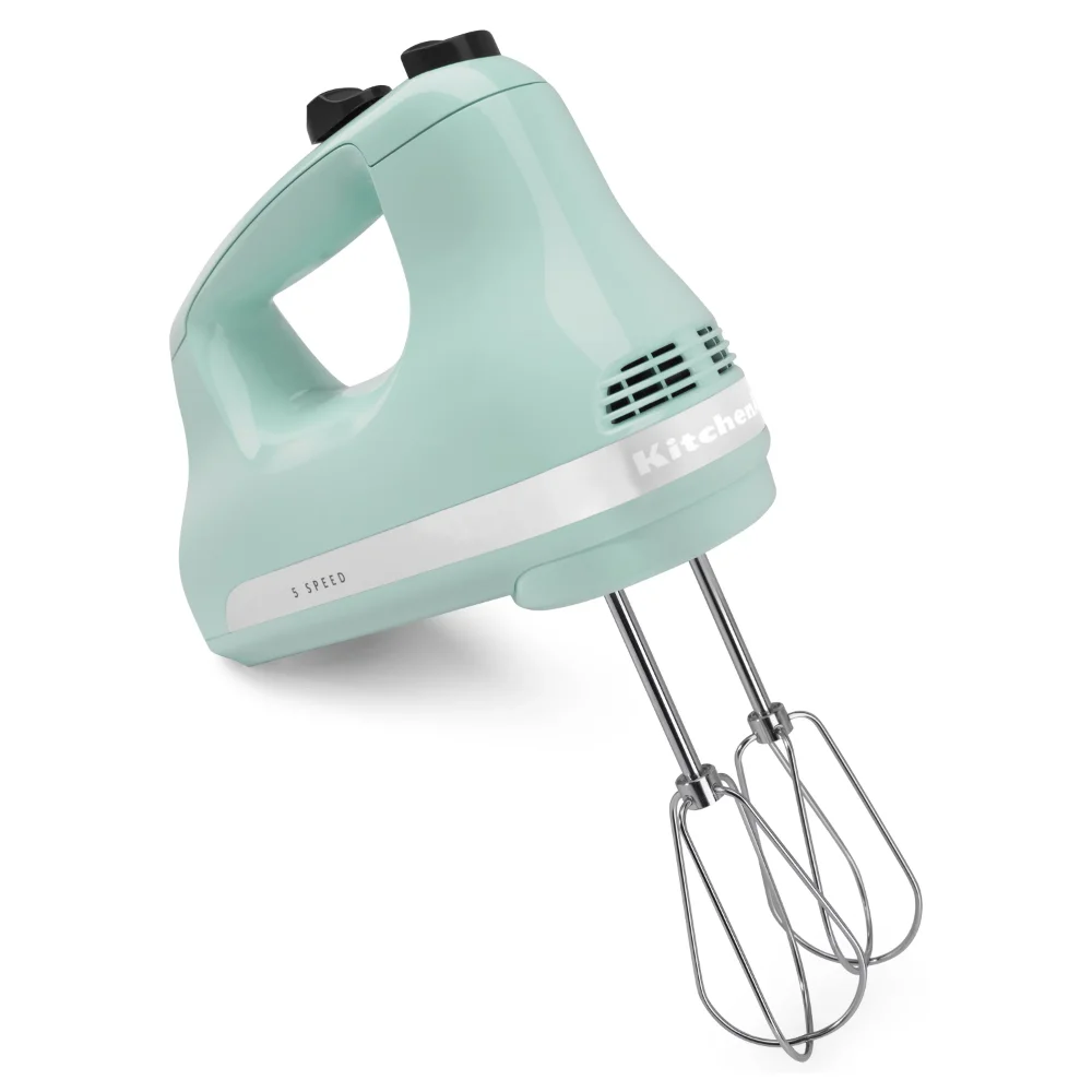 

Hand Mixer 5-Speed Compact Lightweight Lockable Swivel Cord with Stainless Steel Turbo Beater Kitchen