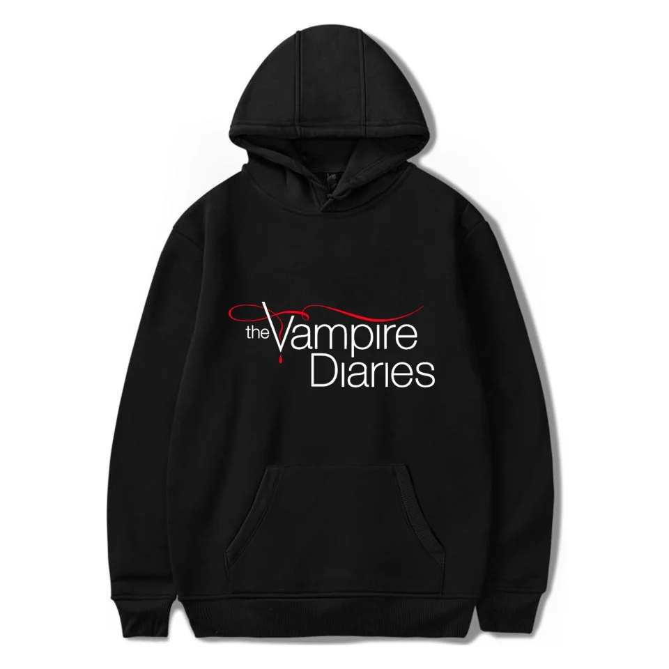 

The V-Vampires Diaries Hoodies for Women Men Autumn Winter Long Sleeve Hooded Sweatshirt Fashion Casual Pullover Tops