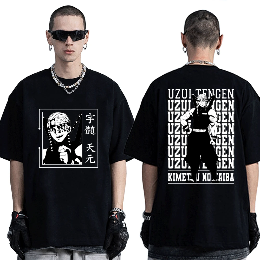 

Demon Slayer Kimetsu No Yaiba Anime T Shirt Men Women Streetwear Harajuku Tanjiro Kawaii T-shirt Short Sleeve Tengen Uzui Tees