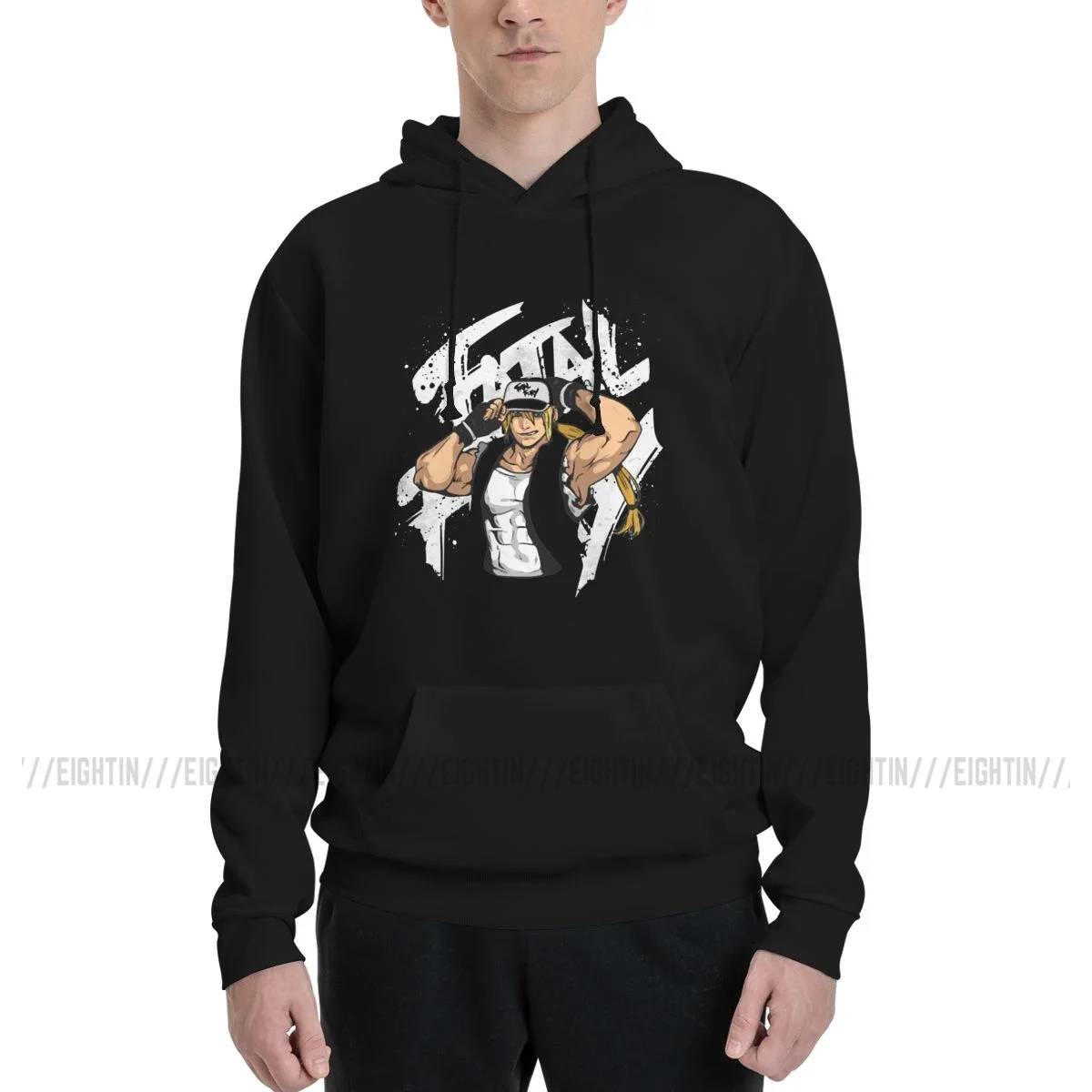 

Hoodies Couple Thin Fleece Sweatshirt Men Terry Bogard King Of Fighters Purified Cotton Hooded Sweatshirt Summer Style Pullovers