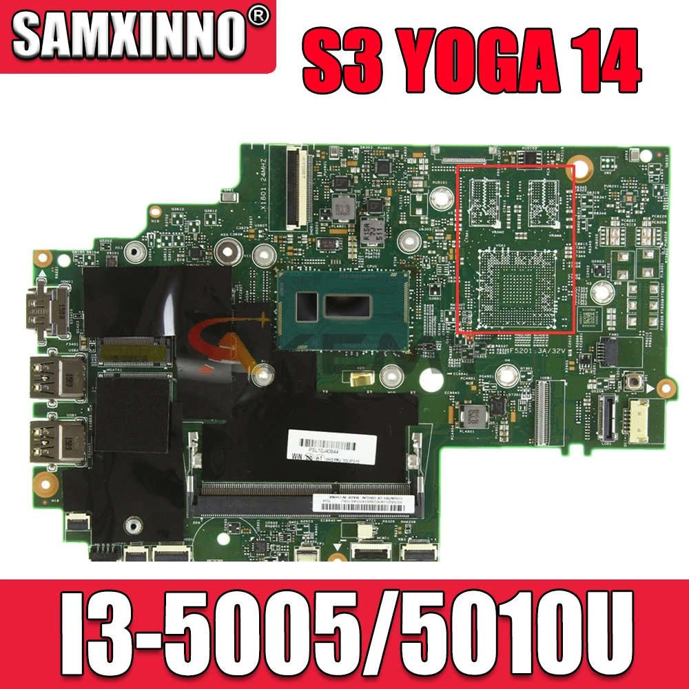 

For Lenovo Thinkpad S3 YOGA 14 13323-2 448.01110.0021 Laptop motherboard CPU I3-5005/5010U DDR3 100% fully tested