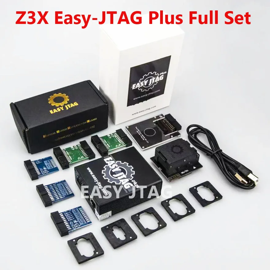 2024 Z3X легкий JTAG PLUS BOX EASY-Jtag Plus Box + EMMC 6 в 1 адаптер (BGA153/169 BGA162/186 BGA221 BGA529)