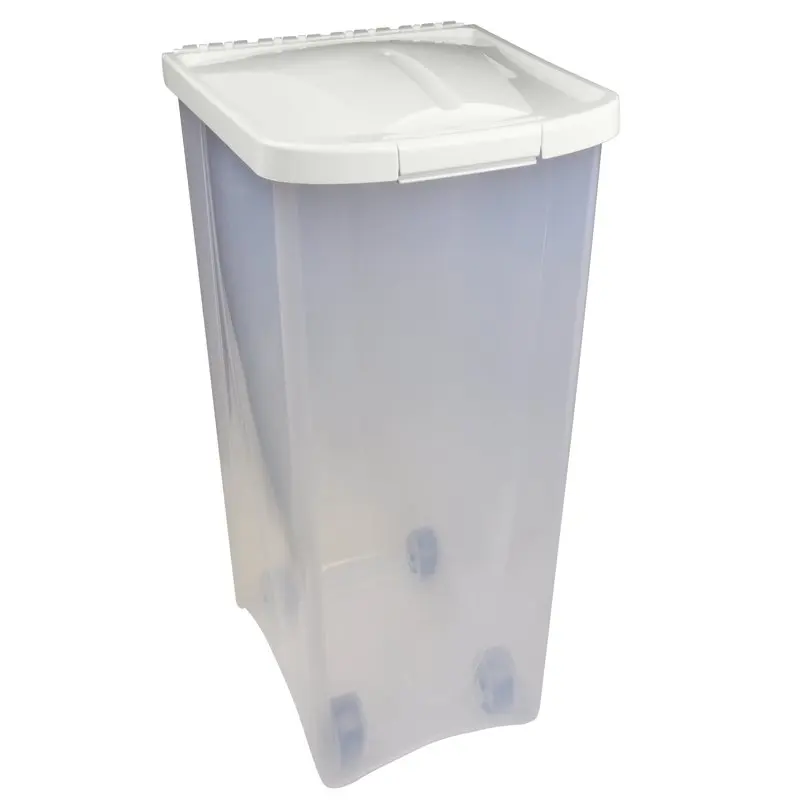 

Van Ness 50 lb Plastic Dog Food Storage Container on Wheels