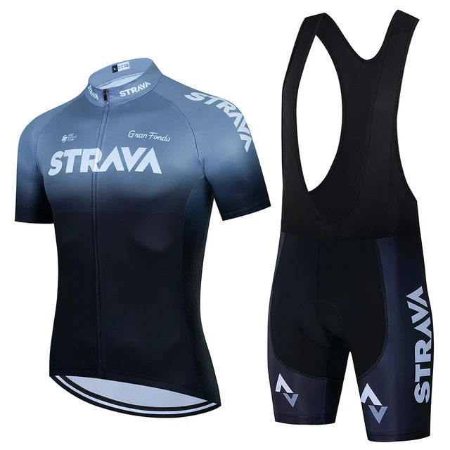 

2022 командные Трикотажные изделия для велоспорта STRAVA, велосипедная одежда, Быстросохнущий нагрудник, гелевые комплекты одежды, одежда для в...