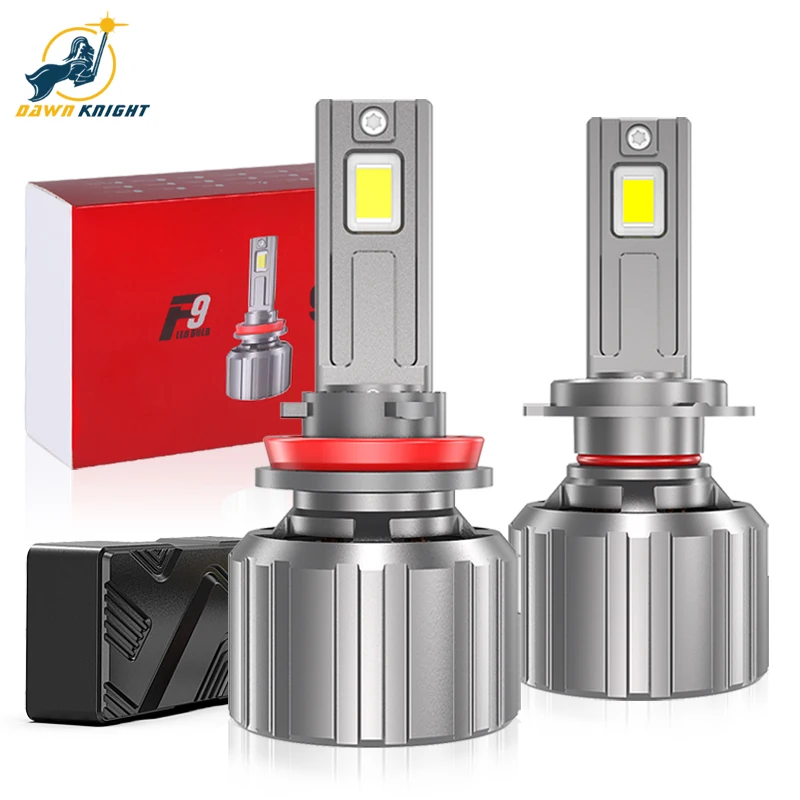 

DAWNKNIGHT F9 180W H11 H4 Led Headlight Bulb Canbus High Power Turbo Led Lamp H7 H8 9005 Hb3 Hb4 6000K LED Lamp Bulb 12V