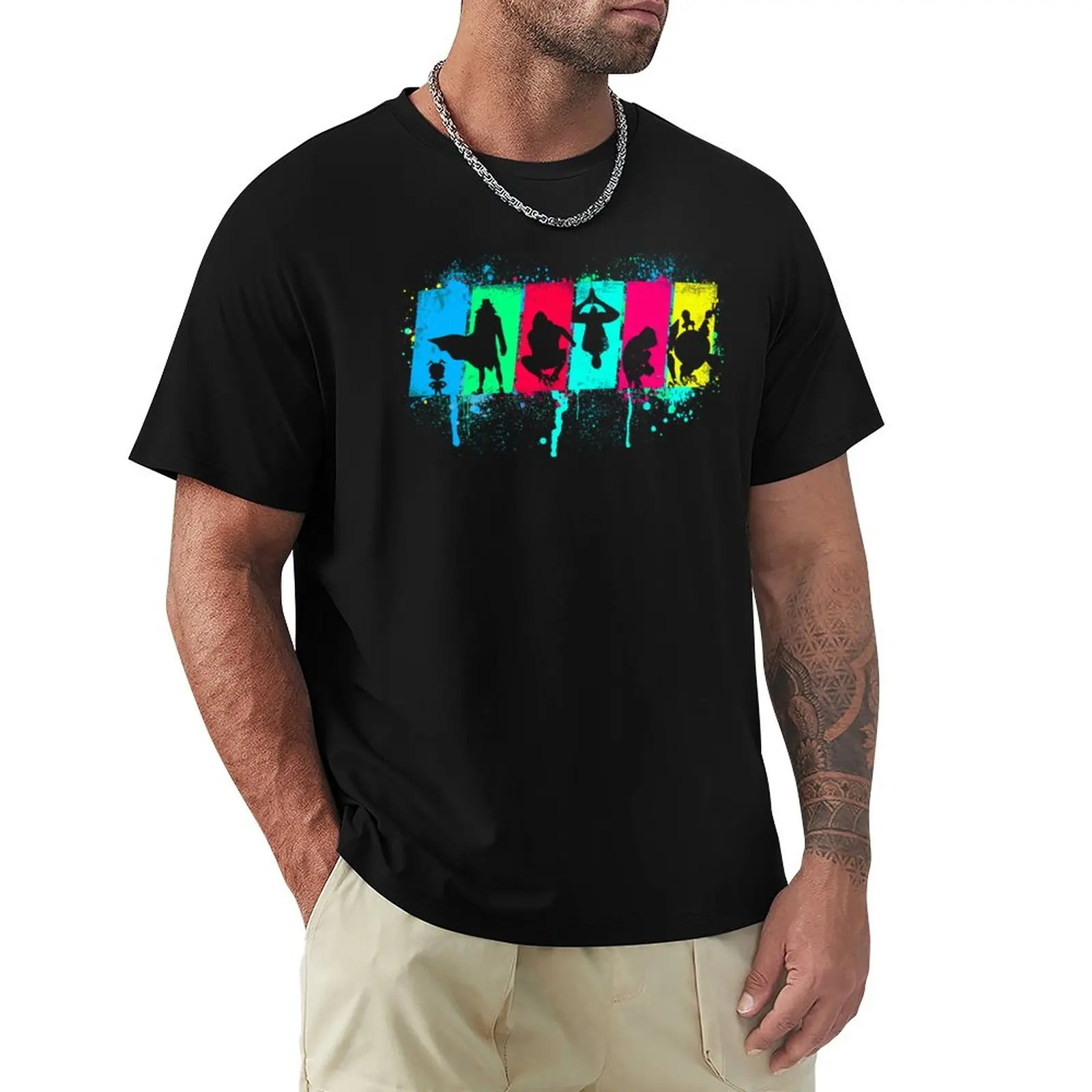 

Spider Souls T-Shirt Heavyweight T Shirts Black T Shirts Aesthetic Clothing Mens Long Sleeve T Shirts