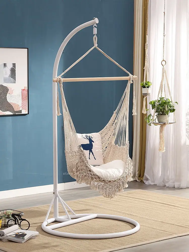 

Dormitory Bedroom Hanging Chair Decoration Outdoor Balcony Cradle Living Room Homestay Patio Swings Home Furniture Hotel Hammock