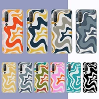 liquid swirl abstract pattern in beige and sage phone case for redmi note 5 7 8 9 10 a k20 pro max lite for xiaomi 10pro 10t