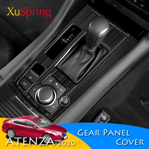 Для Mazda 6 Atenza 2019 2020 2021 2022 LHD панель коробки передач отделка рамка наклейка полоски украшение автомобильный Стайлинг
