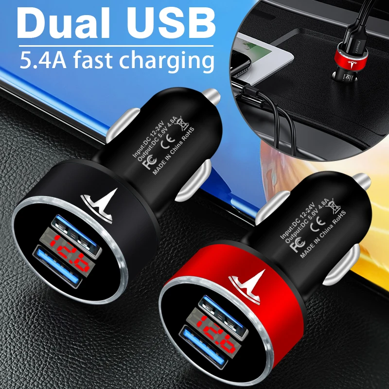 

Car USB Charger Cigarette Lighter For iPhone 11 13 POCO For Tesla Model 3 2021 S X Y Style Roadster Invader Coil Mod WYE K80