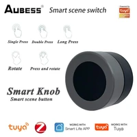 tuya zigbee smart knob scene switch wireless button controller battery powered automation scenario for tuya devices smartlife