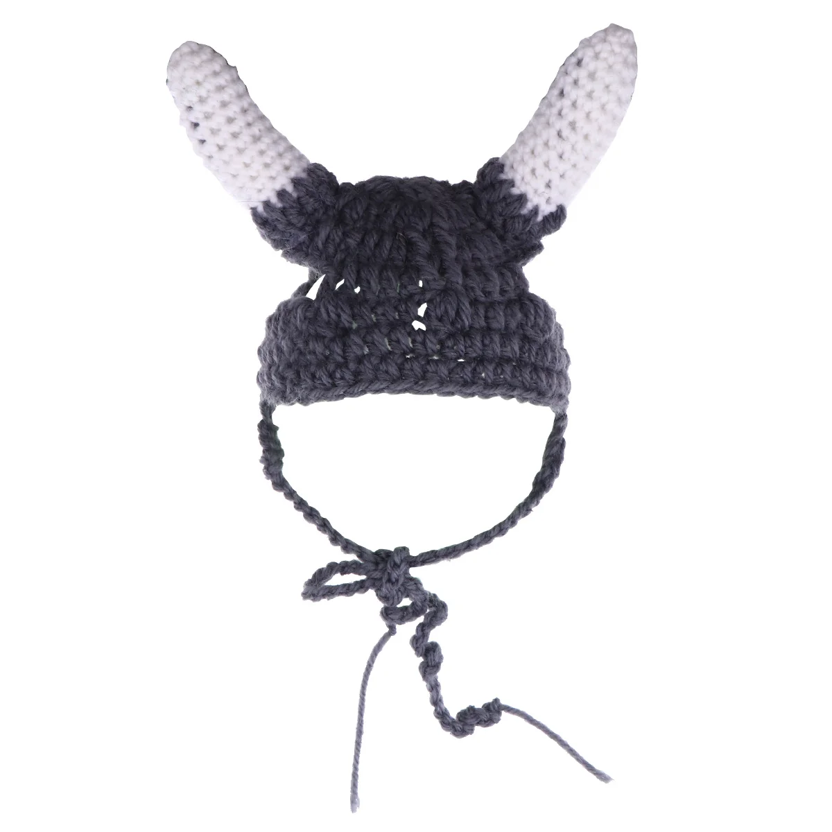 

1Pc Knitted Plush Cat Horn Cat Animal Grooming Accessories Apparel