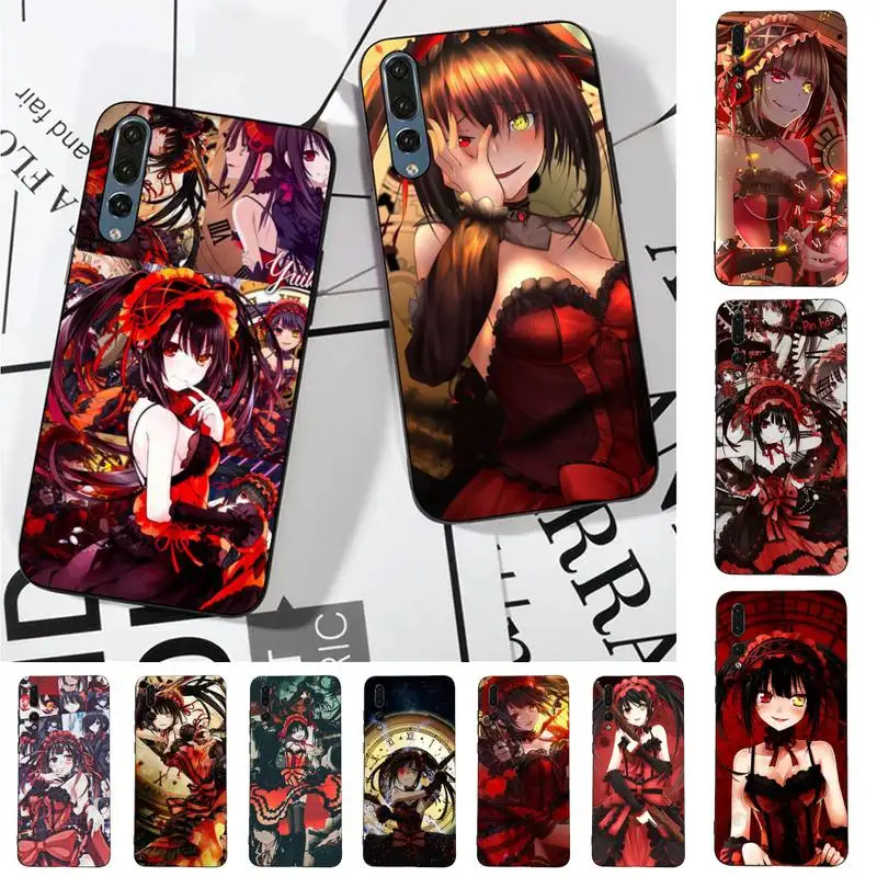 

Date a Live Tokisaki Kurumi Anime Phone Case for Huawei P30 40 20 10 8 9 lite pro plus Psmart2019