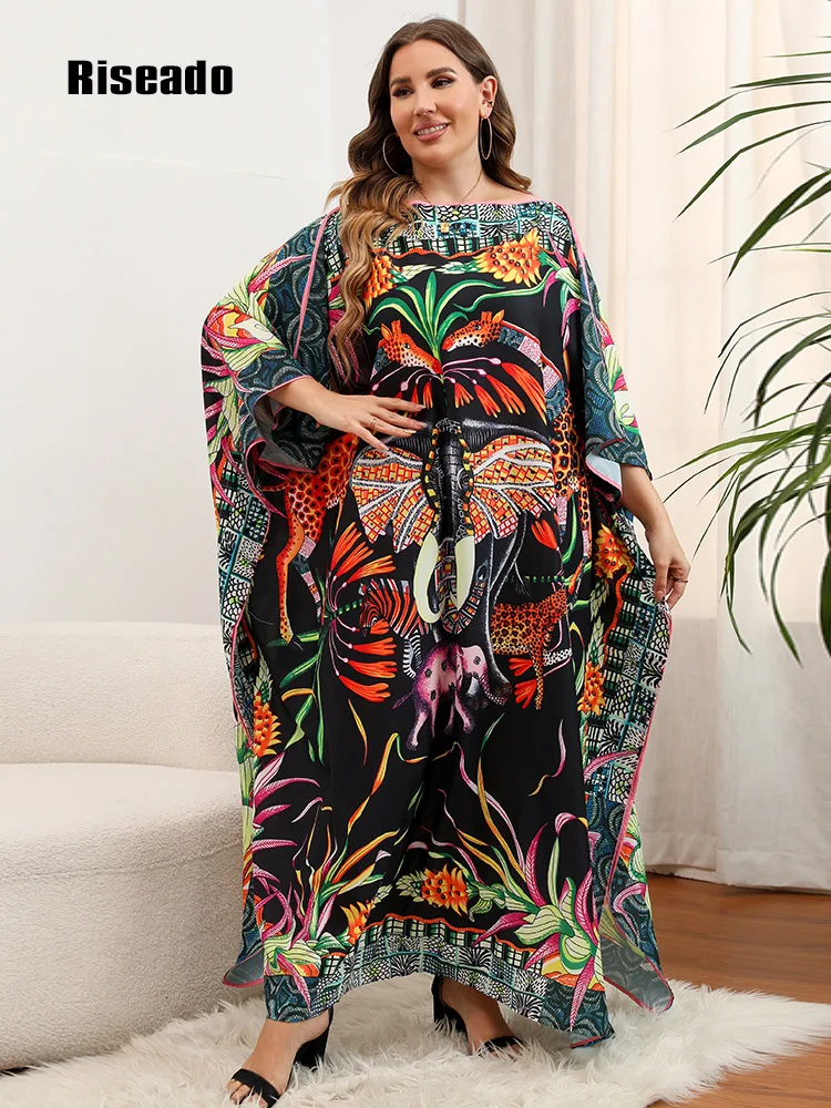 

2023 Plus Size Cover Ups Oversized Beach Dress for Women Long Kaftan Summer Beachwear New