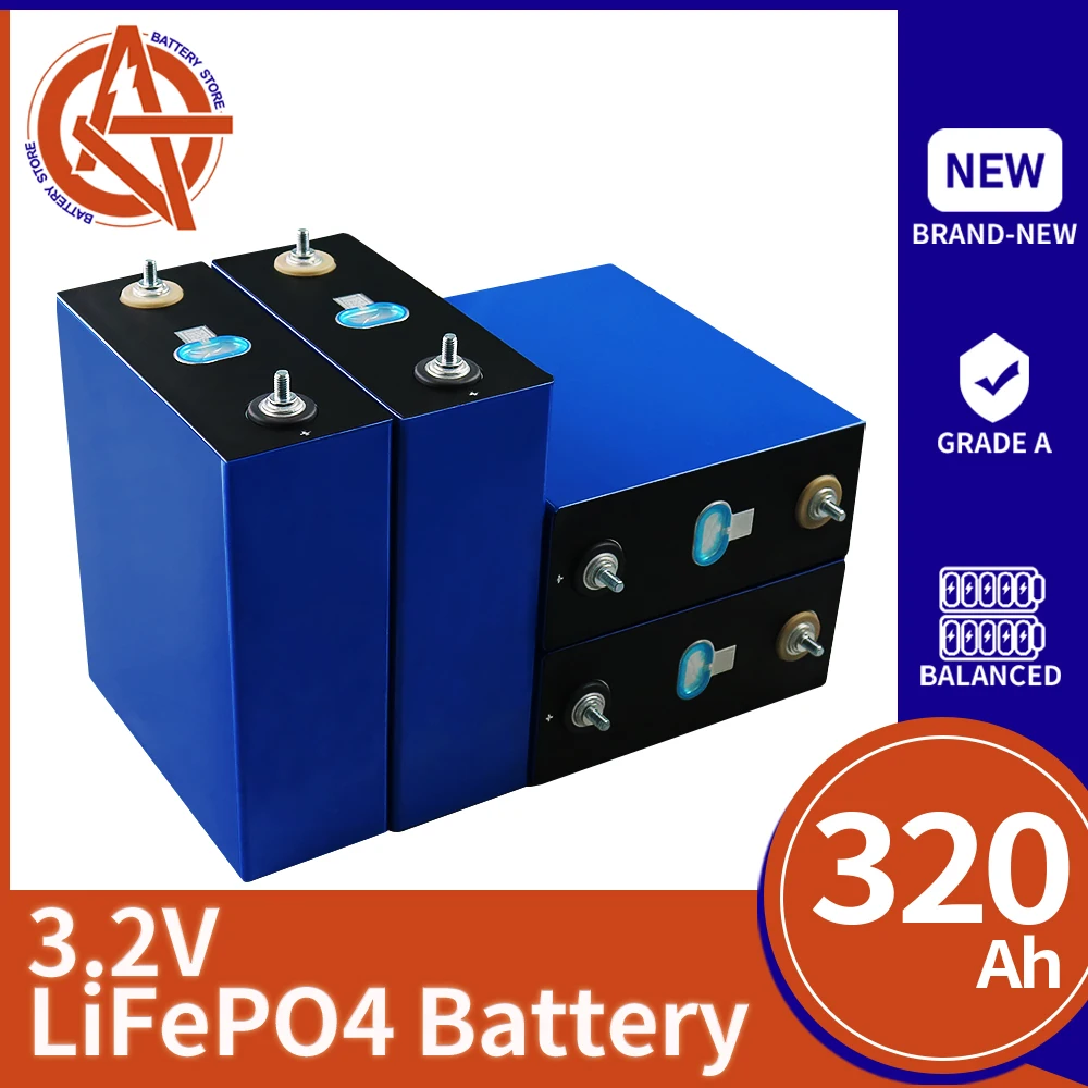 

Новинка, литий-железо-фосфатный аккумулятор 3,2 в, а/ч, 1/4/8/16/32 шт., комплект батарей «сделай сам» 12 В, 24 В, подходит для электрической тележки дл...