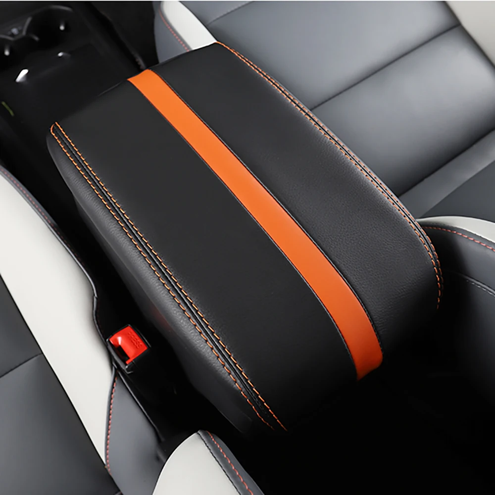 

For MG4 EV 2022 Mg 4 EH32 2023 Car Armrest Mat Center Console Arm Rest Protection Cushion Armrests Storage Box Cover Pad PU