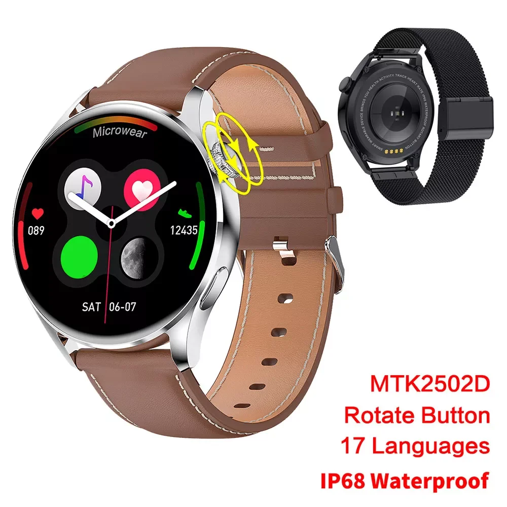 

Смарт-часы водонепроницаемые с Bluetooth, 240*240 пикселей, IP68