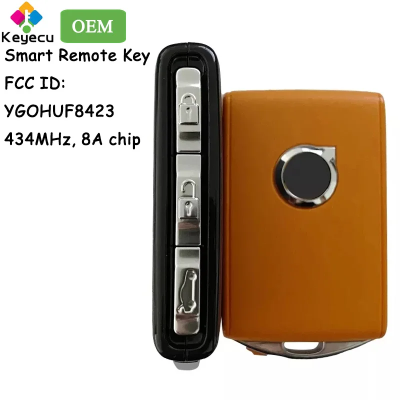KEYECU OEM умный ключ дистанционного управления с чипом 433 92 МГц FSK 8A для Volvo S90 XC40 XC60 XC90