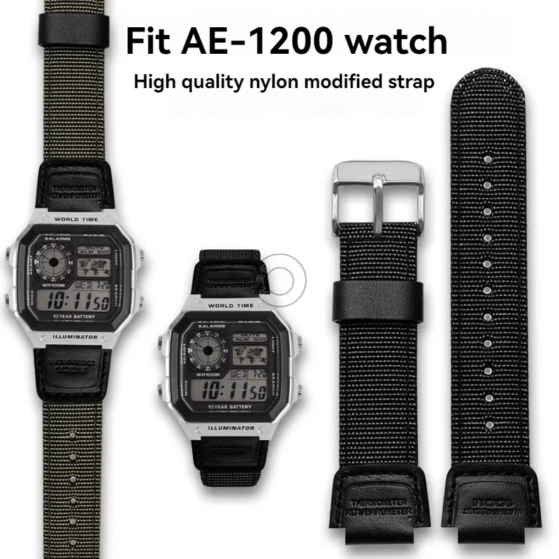 Для Casio 3299 AE-1200 1100 AE-1200WH/1300/1000/A159 A158 F91w AE1200 ремешок для электронных часов дышащий
