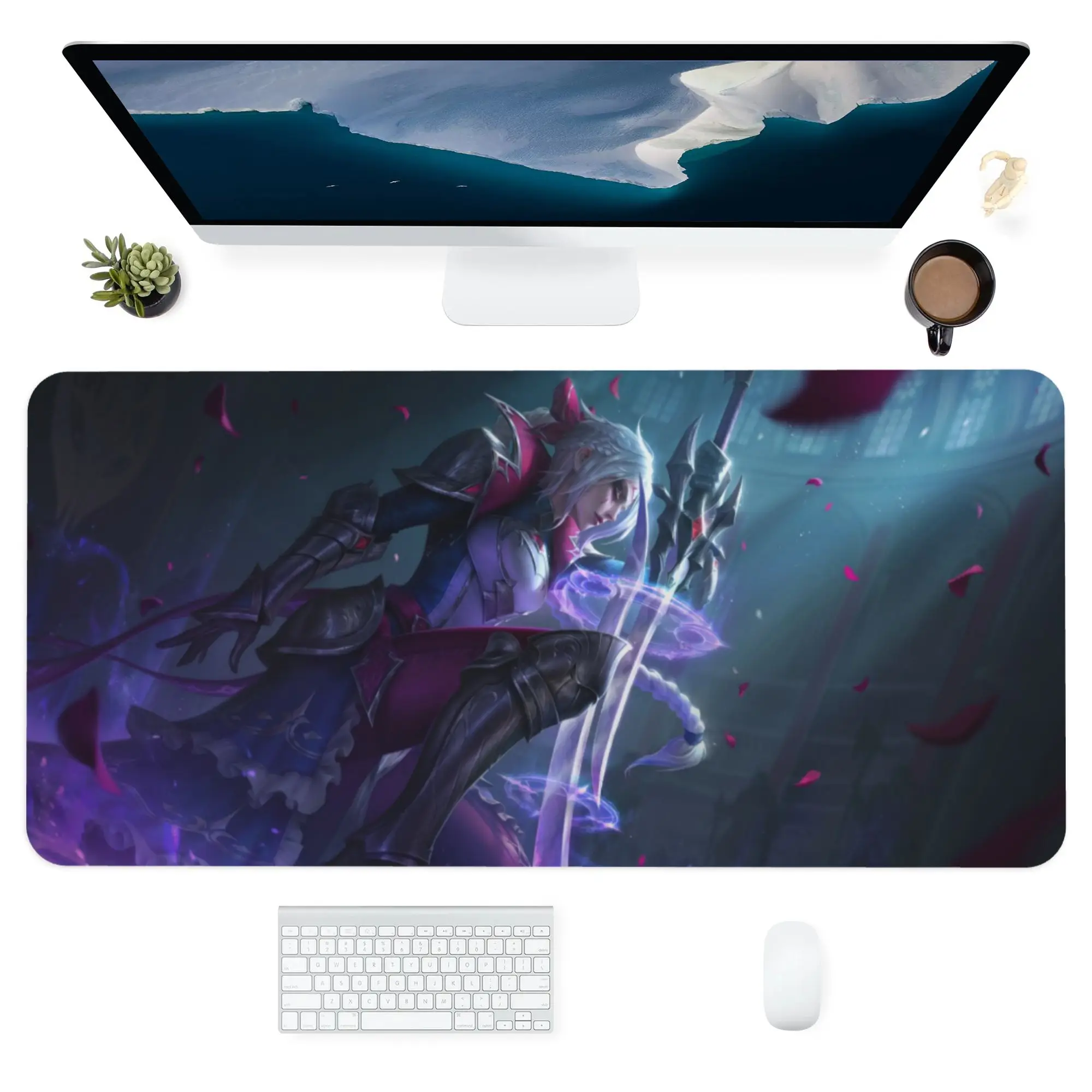 

Popular LOL Games Mouse Pad Creative Game Computer Keyboard Office Table Mat Game Desk For Teen Boy for Home Decor