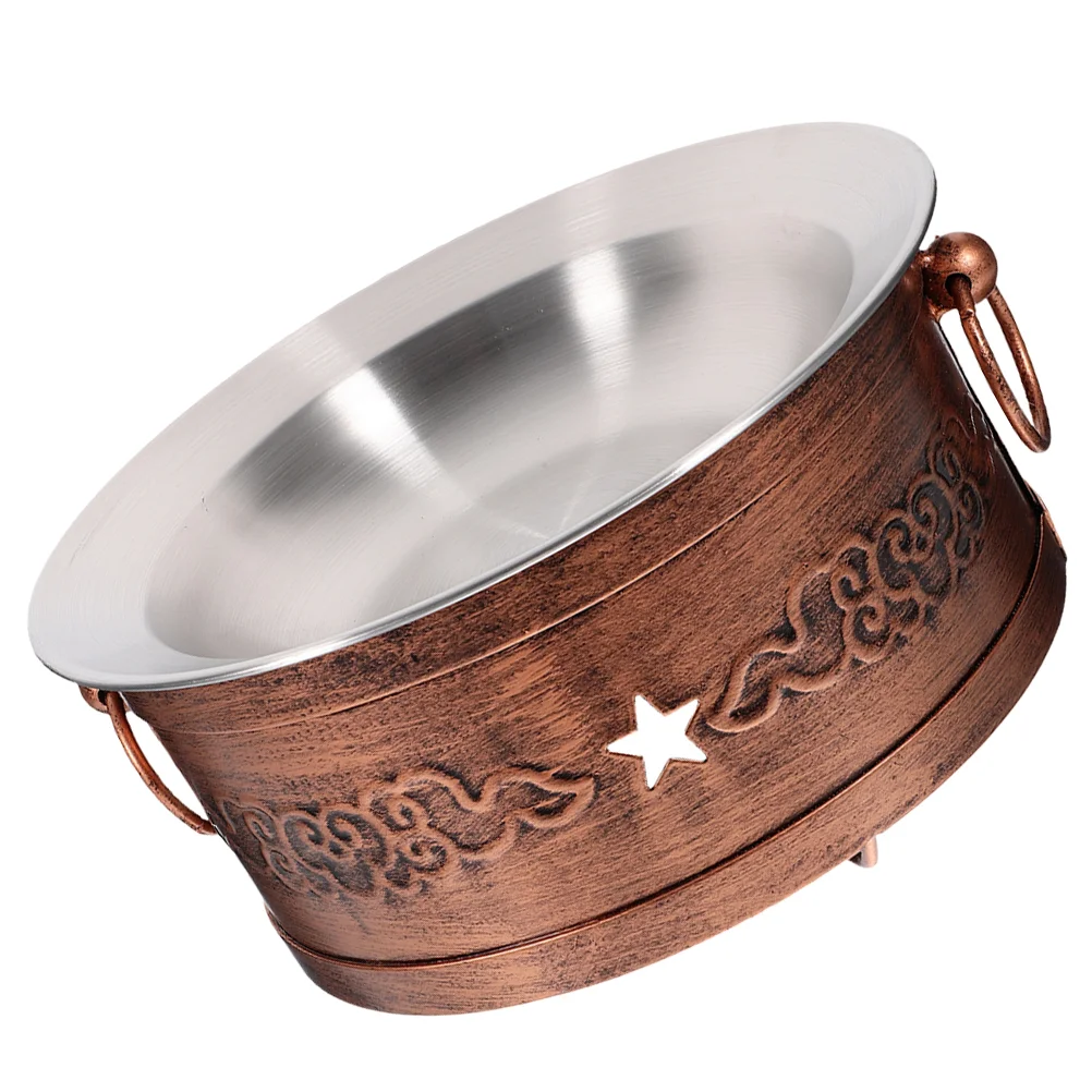 

Kitchen Cooking Pot Fondue Seafood Beef Frying Stainless Steel Household Pan Wok Work