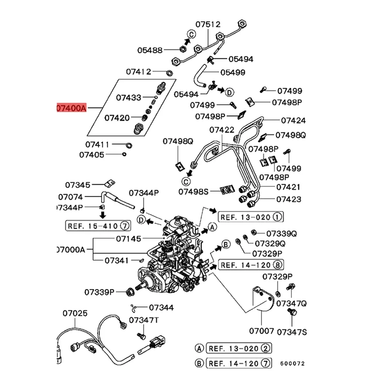 1 шт. 4D56 топливная форсунка двигателя в сборе MD 103301 Для Mitsubishi L200 L300 1986-2013 Pajero 1982-2004 с