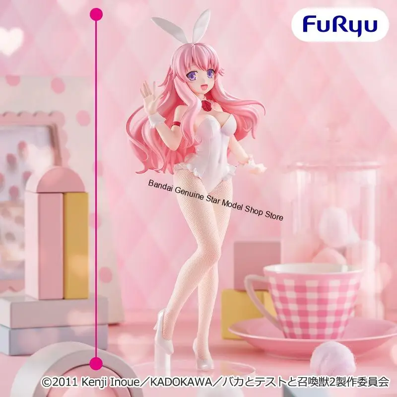 Фото В наличии оригинальная фигурка FuRyu BiCute Bunnies Baka and Test Summon The Beasts 28 см Хидэёси Киношита, аниме-игрушка из ПВХ. №3