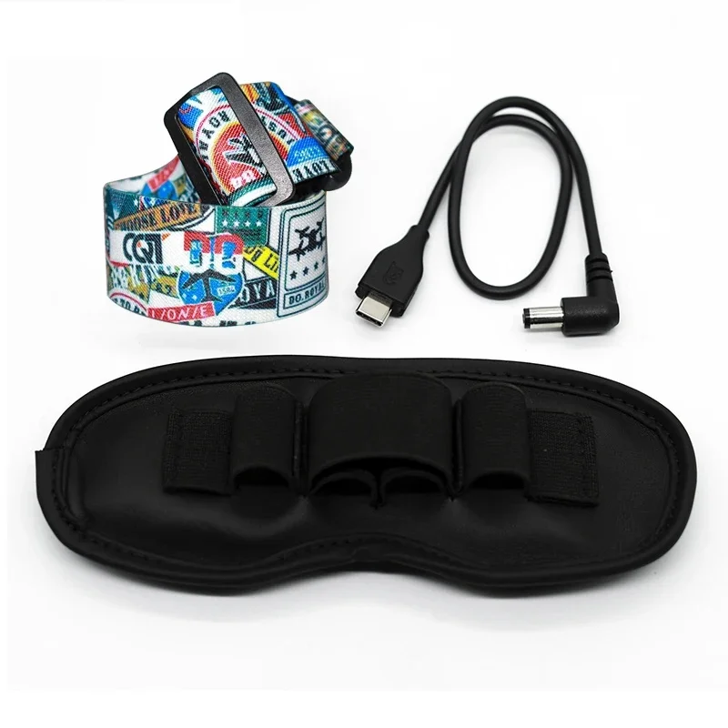 Наголовный ремень для очков DJI FPV Goggles V2 Drone Combo, регулируемый, с держателем для батареи и зарядным кабелем для очков Fatshark VR. (art.: 3920dceec430d) - 3920dceec430d